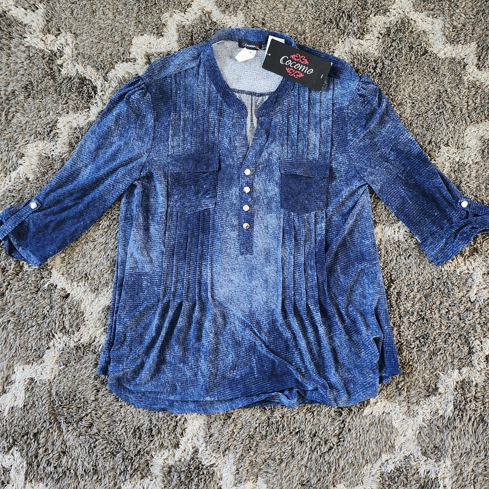 NWT Women's Cocomo Blouse Size Large